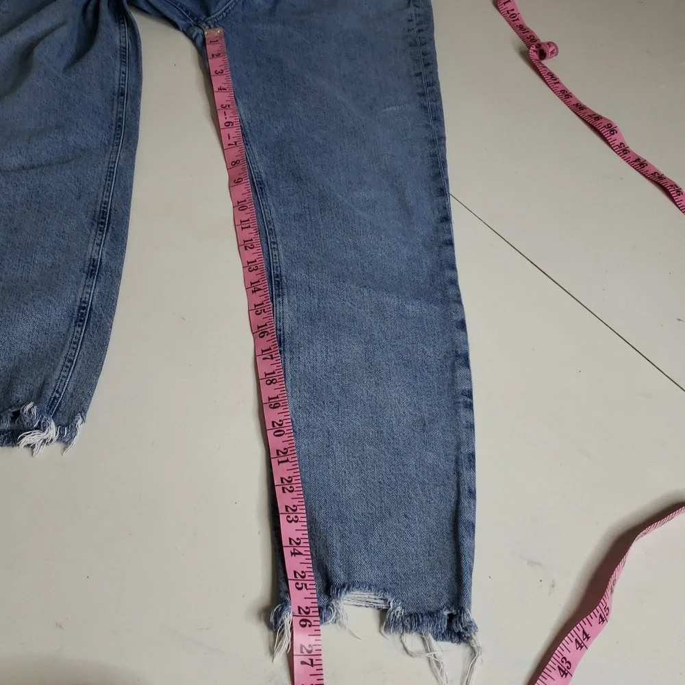 Agolde Nico High Rise Slim Fit Button Fly Ankle Jeans Size 29 Sustainable Retro